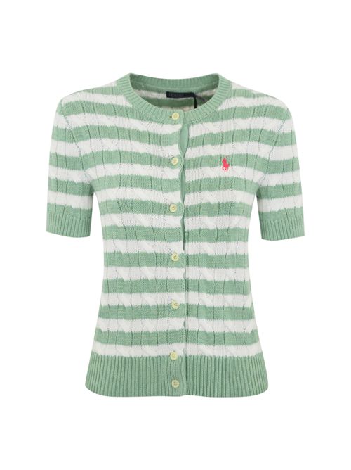 Cardigan a trecce a righe POLO RALPH LAUREN | 211965757001
